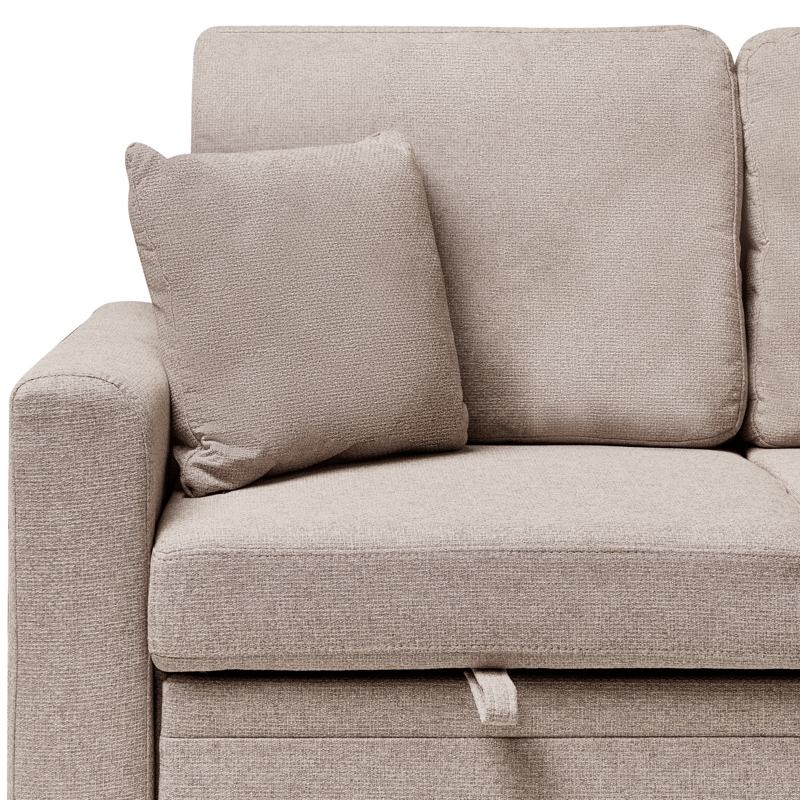 3-sits soffa Nassjo Vänstervänd - Ljusbrun - Möbler - Soffa - Bäddsoffa - Bäddsoffa längsbäddad