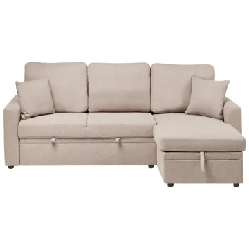 3-sits soffa Nassjo Vänstervänd - Ljusbrun - Möbler - Soffa - Bäddsoffa - Bäddsoffa längsbäddad