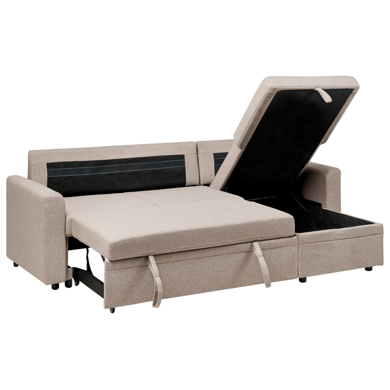 3-sits soffa Nassjo Vänstervänd - Ljusbrun - Möbler - Soffa - Bäddsoffa - Bäddsoffa längsbäddad