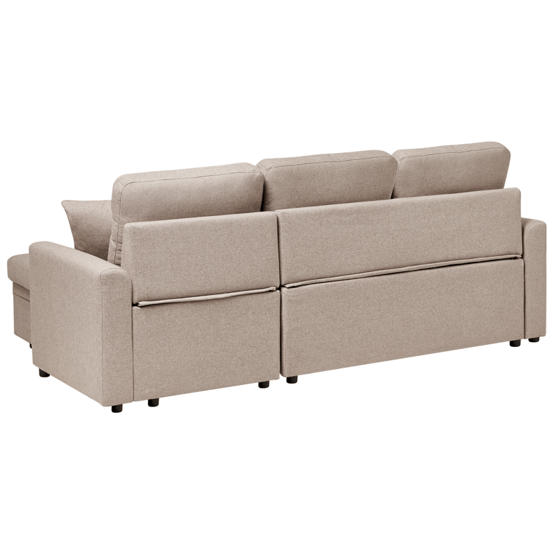 3-sits soffa Nassjo Vänstervänd - Ljusbrun - Möbler - Soffa - Bäddsoffa - Bäddsoffa längsbäddad