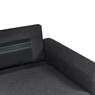 3-sits soffa Nassjo Vänstervänd - Svart - Möbler - Soffa - Bäddsoffa - Bäddsoffa längsbäddad