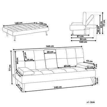 3-sits soffa Roxen - Ljusgrå - Möbler - Soffa - Bäddsoffa - 3 sits bäddsoffa