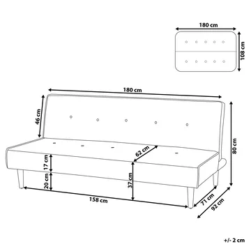 3-sits soffa Visby - Ljusgrå - Möbler - Soffa - Bäddsoffa - 3 sits bäddsoffa