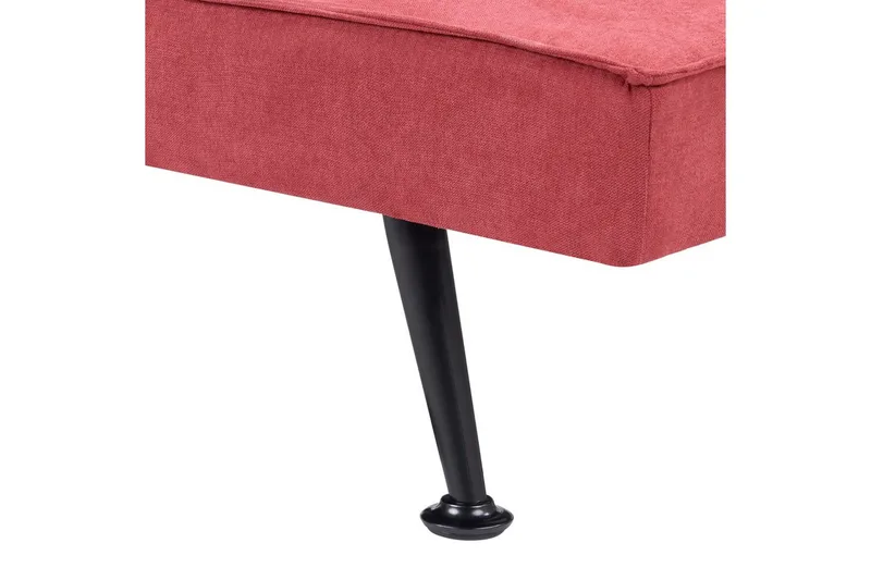 3-sitssoffa Hasle Röd, Svart - Rosa - Möbler - Soffa - Bäddsoffa - 3 sits bäddsoffa