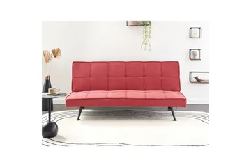 3-sitssoffa Hasle Röd, Svart - Rosa - Möbler - Soffa - Bäddsoffa - 3 sits bäddsoffa