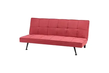 3-sitssoffa Hasle Röd, Svart - Rosa - Möbler - Soffa - Bäddsoffa - 3 sits bäddsoffa
