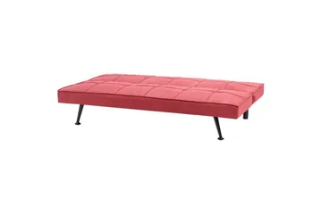 3-sitssoffa Hasle Röd, Svart - Rosa - Möbler - Soffa - Bäddsoffa - 3 sits bäddsoffa