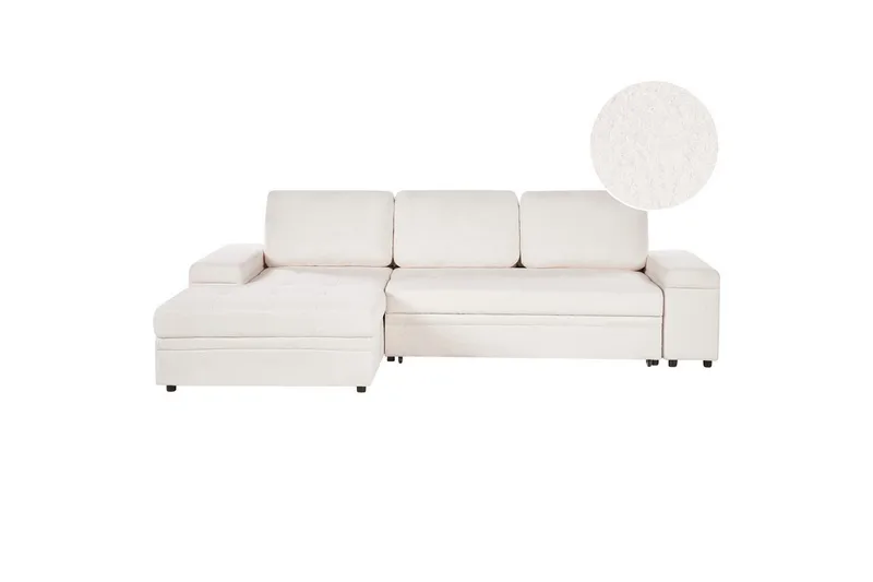 3-sitssoffa Hrisey Vit, Svart, Vit, Svart