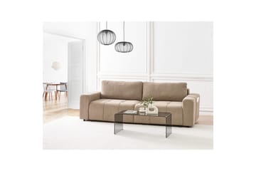 3-sitssoffa Innvik - Brun, 213x156 cm - Möbler - Soffa - Bäddsoffa - 2 sits bäddsoffa