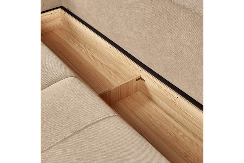 3-sitssoffa Innvik - Brun, 213x156 cm - Möbler - Soffa - Bäddsoffa - 2 sits bäddsoffa