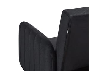 3-sitssoffa Senja Svart, mörkt trä, guld - Svart, mörkt trä, guld - Möbler - Soffa - Bäddsoffa - 3 sits bäddsoffa