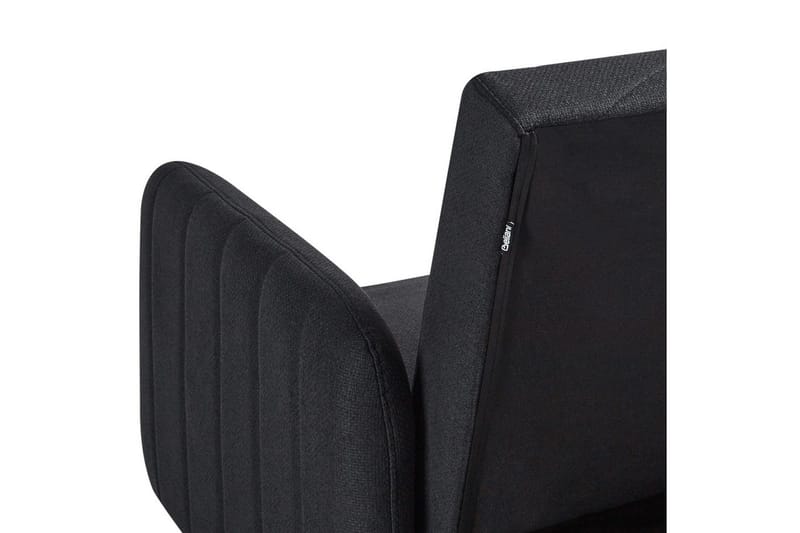 3-sitssoffa Senja Svart, mörkt trä, guld - Svart, mörkt trä, guld - Möbler - Soffa - Bäddsoffa - 3 sits bäddsoffa