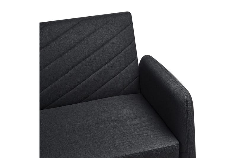 3-sitssoffa Senja Svart, mörkt trä, guld - Svart, mörkt trä, guld - Möbler - Soffa - Bäddsoffa - 3 sits bäddsoffa