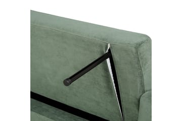 3-sitssoffa Vehkoo Grönt, ljust trä - Grönt, ljust trä - Möbler - Soffa - Bäddsoffa - 3 sits bäddsoffa