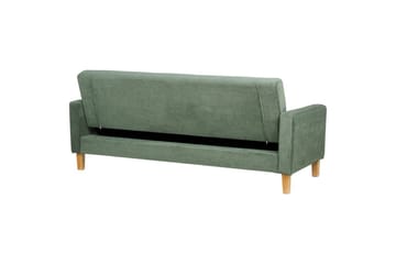 3-sitssoffa Vehkoo Grönt, ljust trä - Grönt, ljust trä - Möbler - Soffa - Bäddsoffa - 3 sits bäddsoffa