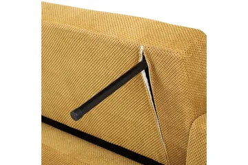 3-sitssoffa Vehkoo Gult, ljust trä - Gult, ljust trä - Möbler - Soffa - Bäddsoffa - 3 sits bäddsoffa