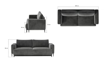 4-sits Bäddsoffa Smithville - Beige - Möbler - Soffa - Bäddsoffa - 4 sits bäddsoffa