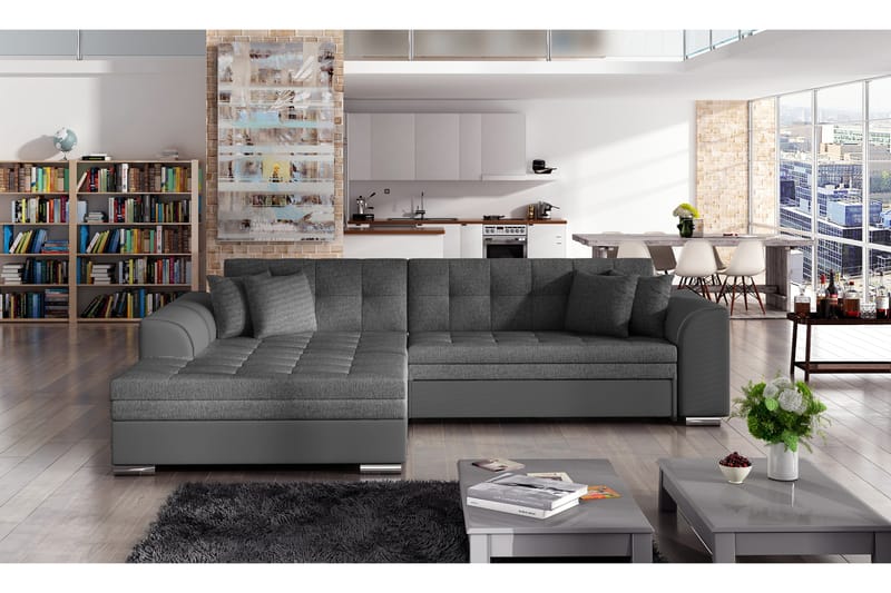 Bäddsoffa Castello med Divan - Grå - Möbler - Soffa - Bäddsoffa - 4 sits bäddsoffa