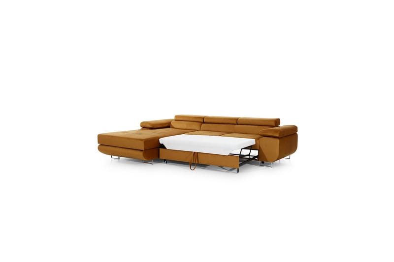 Bäddsoffa Kelestin med Divan Vänster - Grå - Möbler - Soffa - Bäddsoffa - 4 sits bäddsoffa