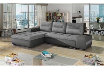 Bäddsoffa Probaos med Divan - Grå - Möbler - Soffa - Bäddsoffa - 4 sits bäddsoffa