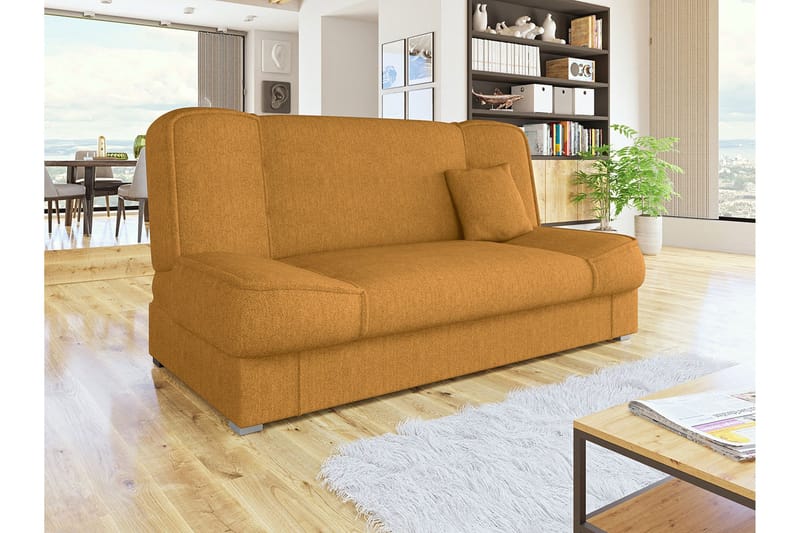 Gabi Soffa 175x80x80 cm - Gul - Möbler - Soffa - Bäddsoffa - 4 sits bäddsoffa