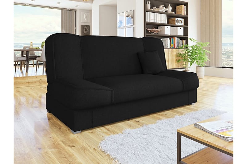 Gabi Soffa 175x80x80 cm - Svart - Möbler - Soffa - Bäddsoffa - 4 sits bäddsoffa