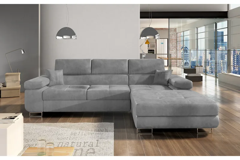 Klinka Bäddsoffa med Divan Höger, Grå