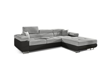 Klinka Bäddsoffa med Divan Höger - Grå/Svart - Möbler - Soffa - Bäddsoffa - Bäddsoffa divan
