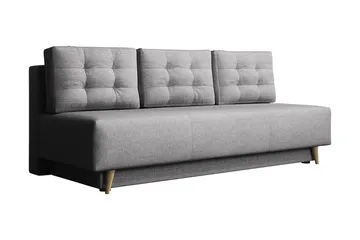 Leija Bäddsoffa 200x87x90 cm - Grå - Möbler - Soffa - Bäddsoffa - 4 sits bäddsoffa