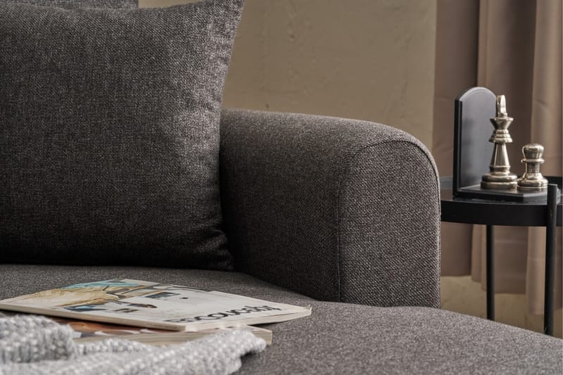 4-sits Bäddsoffa med Divan Alfie 4-sits - Antracit - Möbler - Soffa - Bäddsoffa - Bäddsoffa divan