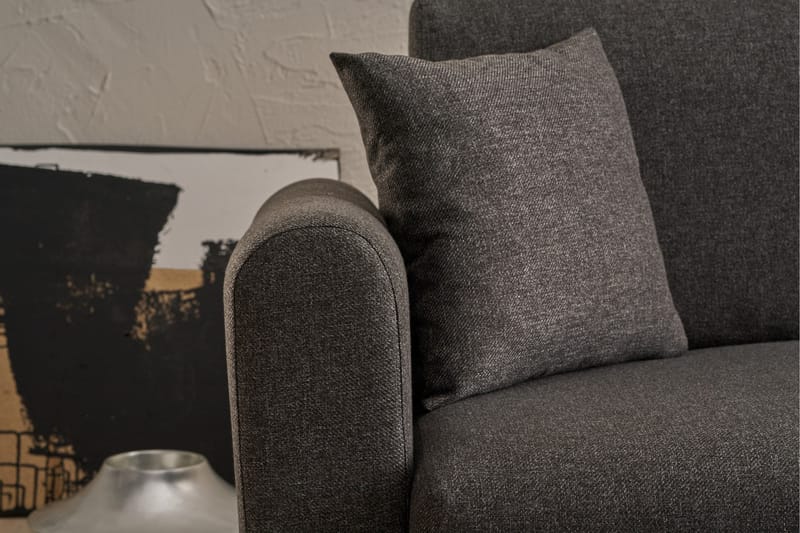 4-sits Bäddsoffa med Divan Alfie 4-sits - Antracit - Möbler - Soffa - Bäddsoffa - Bäddsoffa divan