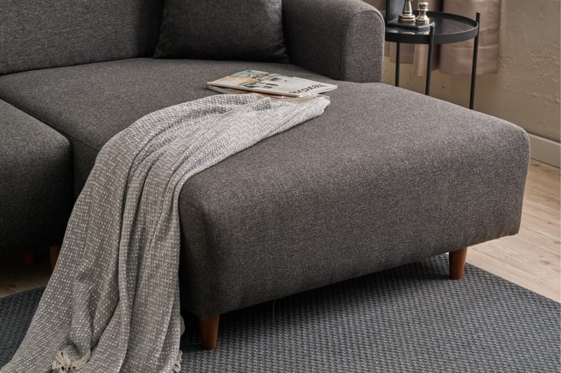 4-sits Bäddsoffa med Divan Alfie 4-sits - Antracit - Möbler - Soffa - Bäddsoffa - Bäddsoffa divan