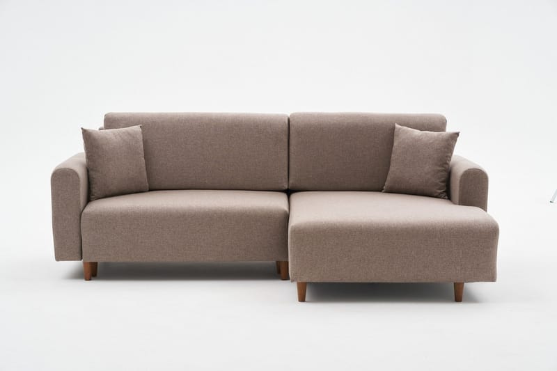 4-sits Bäddsoffa med Divan Alfie 4-sits - Brun - Möbler - Soffa - Bäddsoffa - Bäddsoffa divan