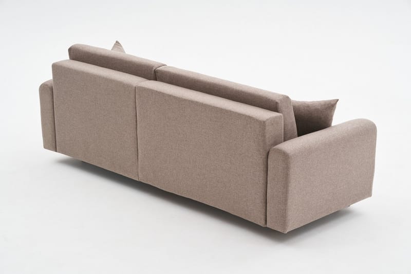 4-sits Bäddsoffa med Divan Alfie 4-sits - Brun - Möbler - Soffa - Bäddsoffa - Bäddsoffa divan