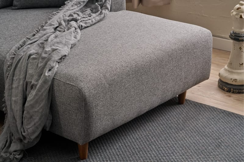 4-sits Bäddsoffa med Divan Alfie 4-sits - Grå - Möbler - Soffa - Bäddsoffa - Bäddsoffa divan