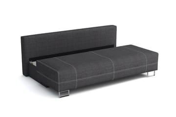Optima Bäddsoffa 200x90x90 cm - Svart/Grå - Möbler - Soffa - Bäddsoffa - 4 sits bäddsoffa