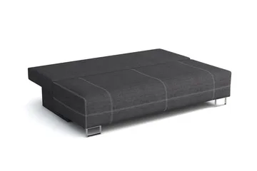 Optima Bäddsoffa 200x90x90 cm - Svart/Grå - Möbler - Soffa - Bäddsoffa - 4 sits bäddsoffa