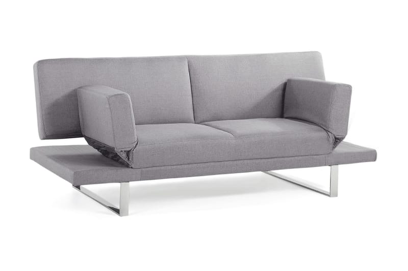 Ramsholt Bäddbar Fällbar Bäddsoffa 105x192 cm i Tyg - Grå - Möbler - Soffa - Bäddsoffa - 4 sits bäddsoffa