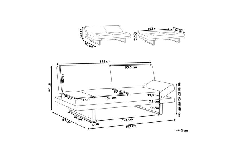 Ramsholt Bäddsoffa - Beige - Möbler - Soffa - Bäddsoffa - 4 sits bäddsoffa