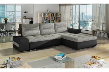 Rodeche Bäddsoffa - Grå/Svart - Möbler - Soffa - Bäddsoffa - Bäddsoffa divan