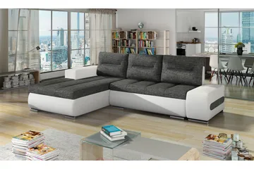 Rodeche Bäddsoffa - Grå/Vit - Möbler - Soffa - Bäddsoffa - Bäddsoffa divan
