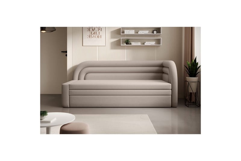 Soffa Eltap Fabillo 223x86x80 cm - Sola 18, Grå, Höger - Möbler - Soffa - Bäddsoffa - 4 sits bäddsoffa