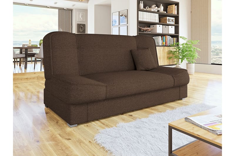 Soffa Gabi 175x80x80 cm - Brun - 4 sits bäddsoffa