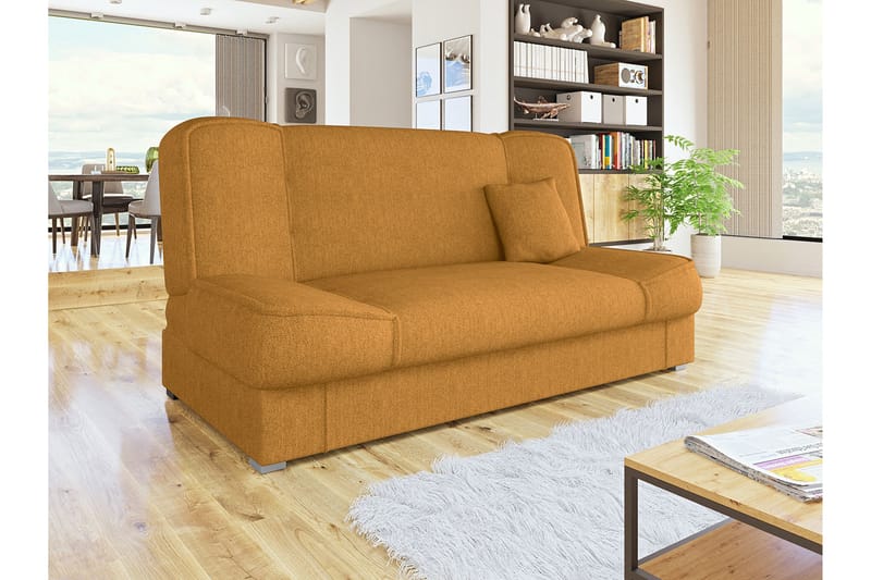 Soffa Gabi 175x80x80 cm - Gul - 4 sits bäddsoffa