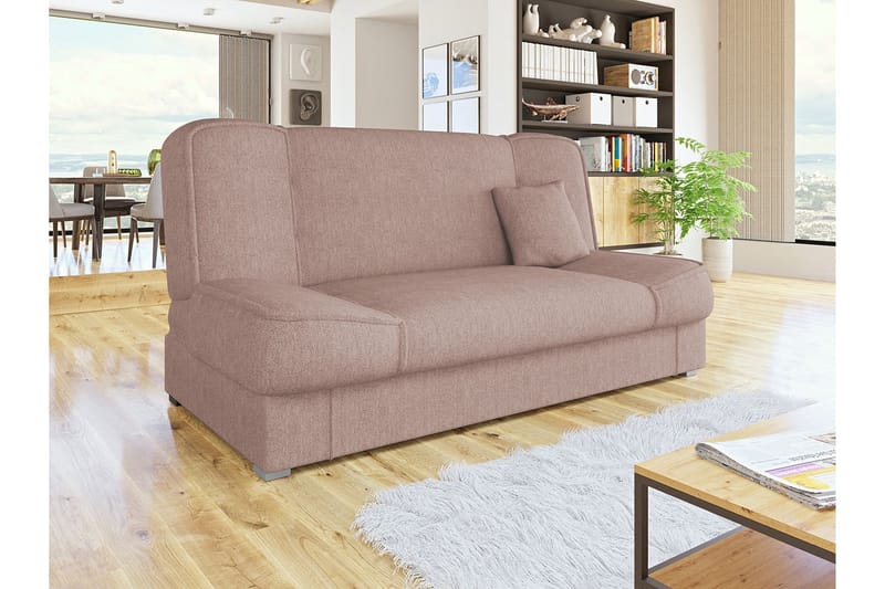 Soffa Gabi 175x80x80 cm - Rosa - 4 sits bäddsoffa