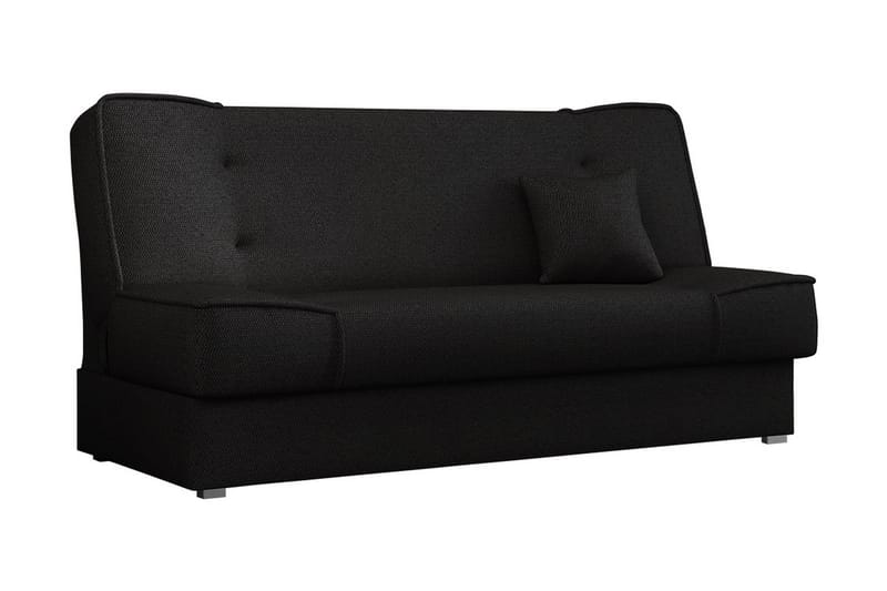 Soffa Gabi 175x80x80 cm - Svart - 4 sits bäddsoffa