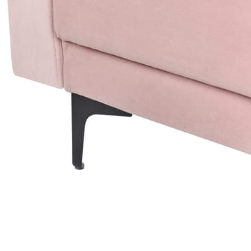 4-sits Hörnsoffa Aberdeen - Pastellrosa, Svart/Vänstervänd/Sammet - Möbler - Soffa - Bäddsoffa - Hörnbäddsoffa