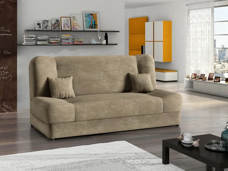 Abron 3-sits Bäddsoffa med förvaring - beige - Möbler - Soffa - Bäddsoffa - 2 sits bäddsoffa