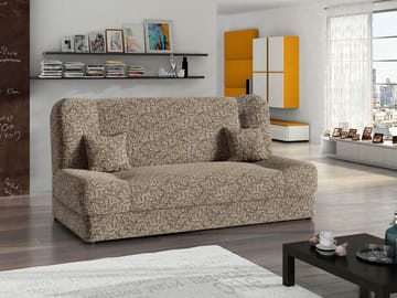 Abron 3-sits Bäddsoffa med förvaring - beige - Möbler - Soffa - Bäddsoffa - 2 sits bäddsoffa