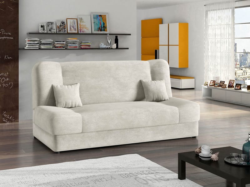 Abron 3-sits Bäddsoffa med förvaring - beige - Möbler - Soffa - Bäddsoffa - 2 sits bäddsoffa